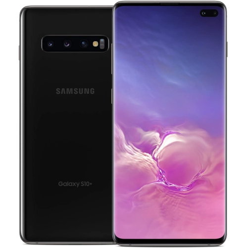 Samsung Galaxy S10 Plus 128GB (SM-G975U1) - Prism Black - GSM Unlocked Smartphone - International Model - Brand New