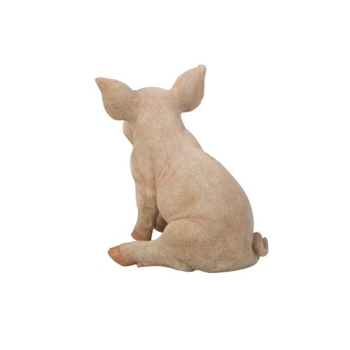 Hi-Line Gift Ltd Medium Sitting Pig Garden Statue