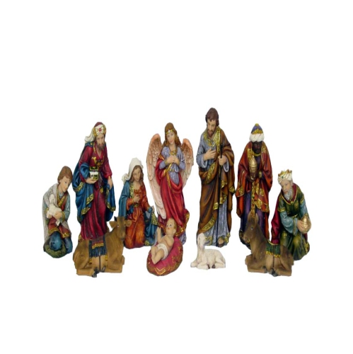 Hi-Line Gift Ltd 11 Pc Nativity & Three Wise Men Figurine Set