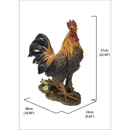 Hi-Line Gift Ltd Rooster Garden Statue