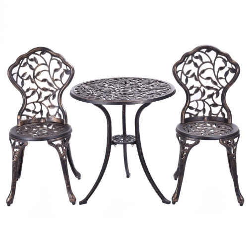 HI-LINE GIFT LTD  Bronze Bistro Set