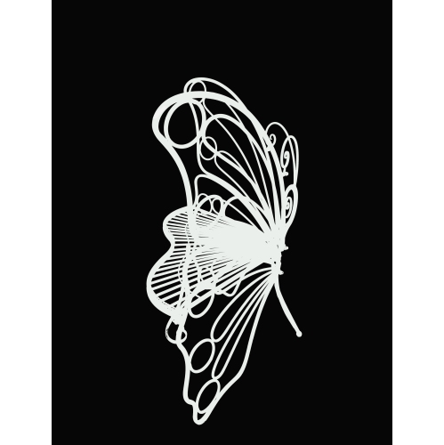 Hi-Line Gift Ltd White Butterfly Chair