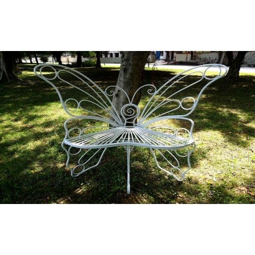 Hi-Line Gift Ltd White Butterfly Chair
