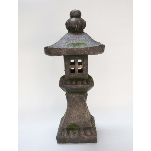 Hi-Line Gift Ltd 27In Grey Stone Pagoda Lantern