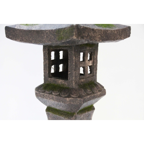Hi-Line Gift Ltd 27In Grey Stone Pagoda Lantern