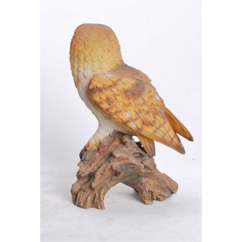 Hi-Line Gift Ltd Barn Owl On Branch Garden Statue