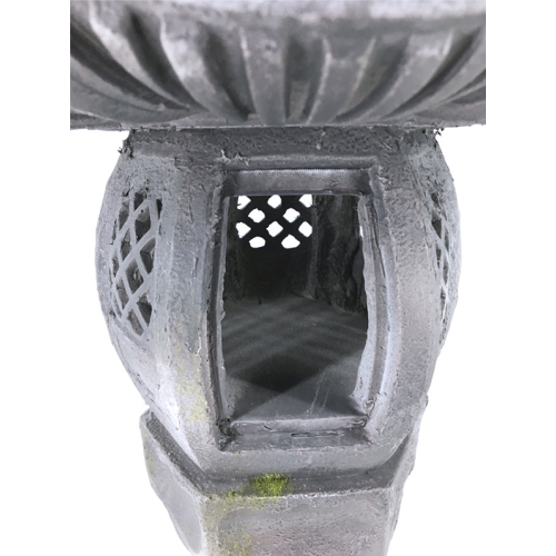 Hi-Line Gift Ltd 36In Grey Stone Lantern