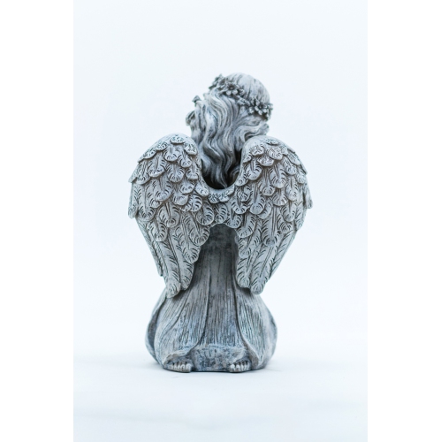 Hi-Line Gift Ltd Kneeling Angel Holding Flowers