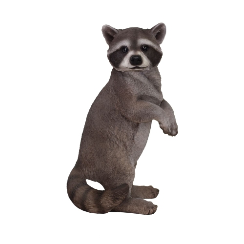 HI-LINE GIFT LTD  Standing Raccoon Garden Statue
