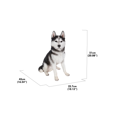 Hi-Line Gift Ltd Siberian Husky Garden Statue