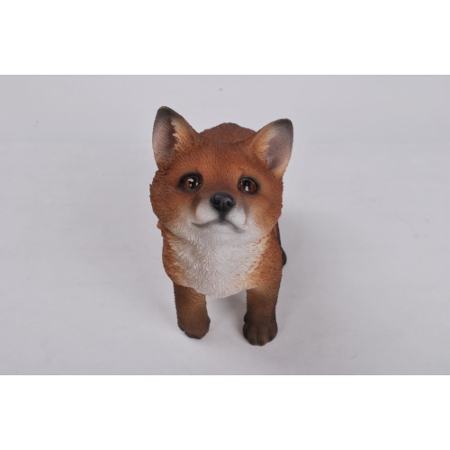HI-LINE GIFT LTD  Fox Pup Looking Up Garden Statue