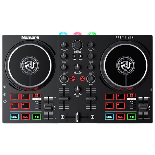 Numark Party Mix II DJ Controller with Built-In Light Show | Best