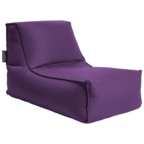 Fauteuil poire contemporain en oléfine Alpine - Violet