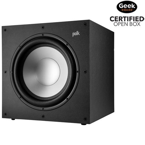 Haut-parleur d'extrêmes graves amplifié 100 W 12 po MXT12 de Polk Audio - Boîte ouverte