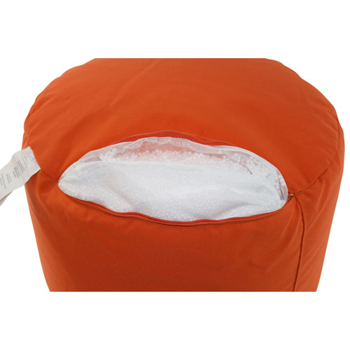 Gouchee Home Soleil Polyester Pouf - Orange