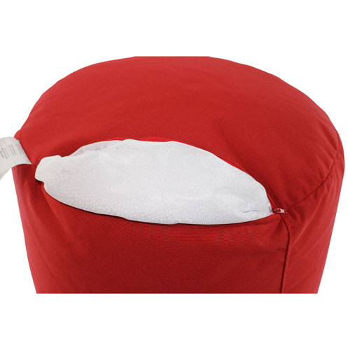 Gouchee Home Soleil Polyester Pouf - Red
