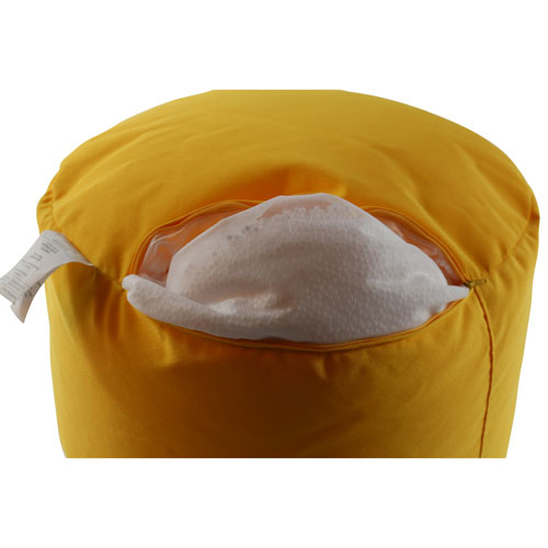 Gouchee Home Soleil Polyester Pouf - Yellow