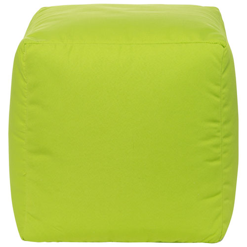 Gouchee Home Cube Soleil Polyester Pouf - Green
