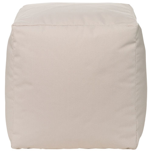 Gouchee Home Cube Soleil Polyester Pouf - Beige