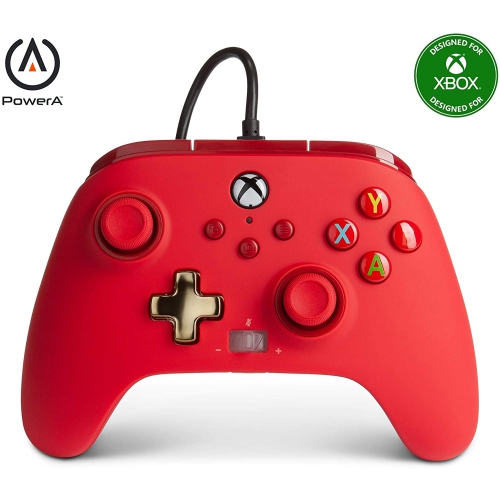 PowerA 1518810-01 Enhanced Wired Controller for Xbox - Red - Refurbished