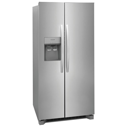 Frigidaire 33" 22.3 Cu. Ft. Side-By-Side Refrigerator with Ice & Water Dispenser - Stainless Steel