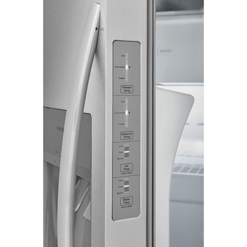 Frigidaire 33" 22.3 Cu. Ft. Side-By-Side Refrigerator with Ice & Water Dispenser - Stainless Steel