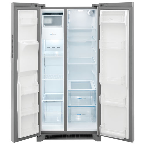 Frigidaire 33" 22.3 Cu. Ft. Side-By-Side Refrigerator with Ice & Water Dispenser - Stainless Steel