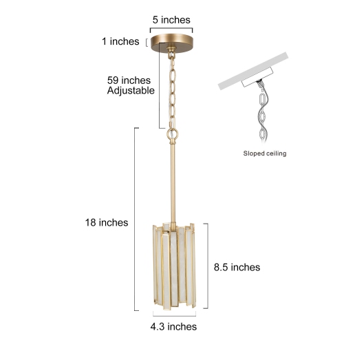 Modern 1-Light Tiffany Luxury Pendant