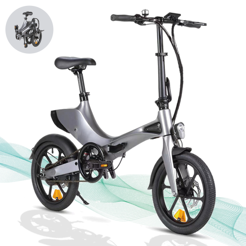 MERRYGO  Idea Mg03 | Electric Bike for Adults | 250W 7.5 Ah Removable Battery | 16” Foldable Ebike | Front & Rear Fenders | Rear Suspension