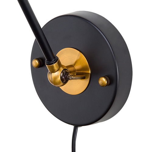 Modern 1-Light Swing Arm Wall Lamp