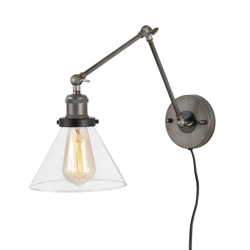 Modern 1-Light Swing Arm Wall Lamp