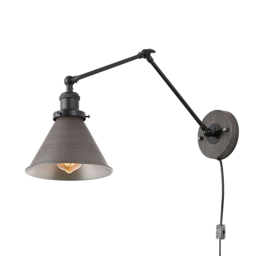 Modern 1-Light Swing Arm Wall Lamp