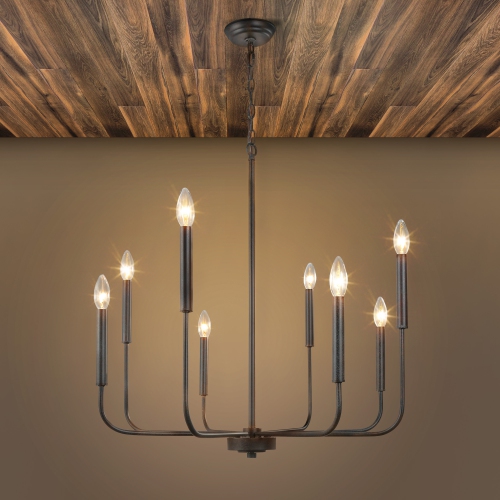 Modern 8-Light French Country Chandelier