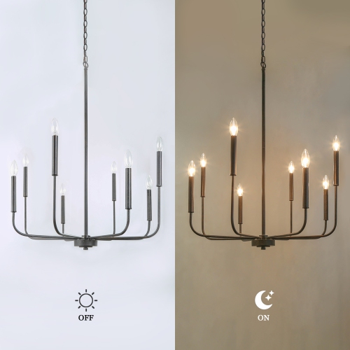 Modern 8-Light French Country Chandelier
