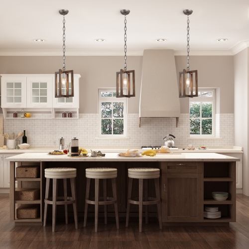 Farmhouse 1-Light Single Geometric Pendant