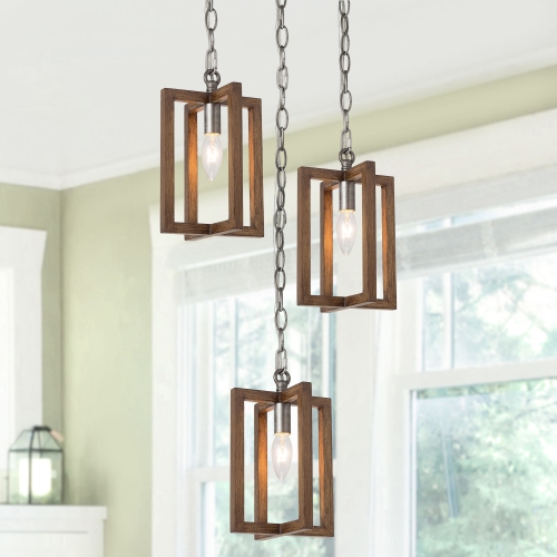 Farmhouse 1-Light Single Geometric Pendant