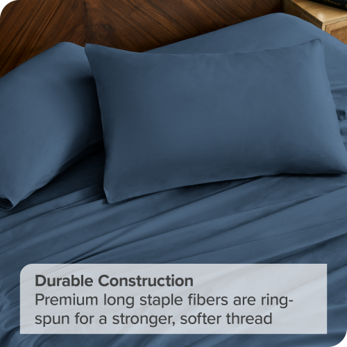 Bare Home 100% Organic Cotton Sheet Set – Silky Smooth Sateen Weave - Warm & Luxurious Sateen