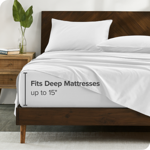 Bare Home 100% Organic Cotton Sheet Set – Silky Smooth Sateen Weave - Warm & Luxurious Sateen