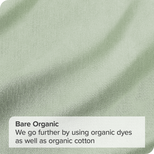 Bare Home 100% Organic Cotton Sheet Set – Silky Smooth Sateen Weave - Warm & Luxurious Sateen