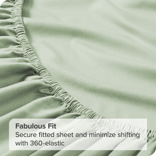 Bare Home 100% Organic Cotton Sheet Set – Silky Smooth Sateen Weave - Warm & Luxurious Sateen