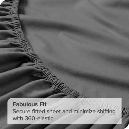 Bare Home 100% Organic Cotton Sheet Set – Silky Smooth Sateen Weave - Warm & Luxurious Sateen