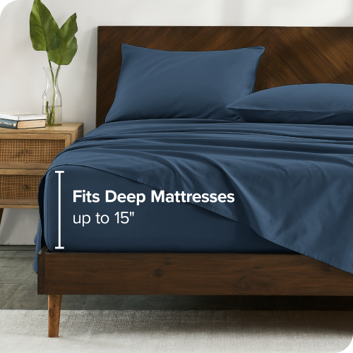 Bare Home 100% Organic Cotton Sheet Set – Silky Smooth Sateen Weave - Warm & Luxurious Sateen