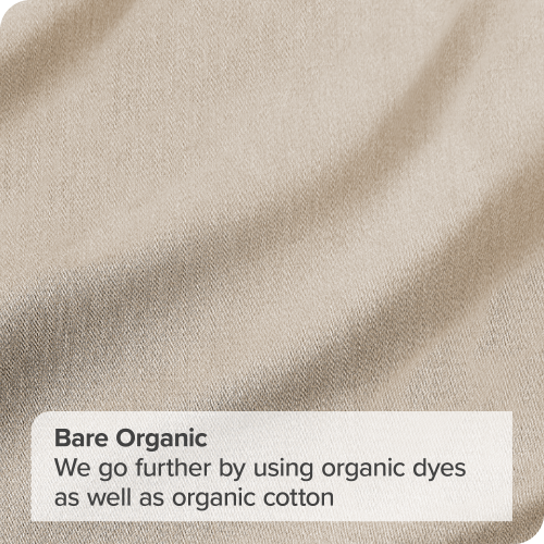 Bare Home 100% Organic Cotton Sheet Set – Silky Smooth Sateen Weave - Warm & Luxurious Sateen