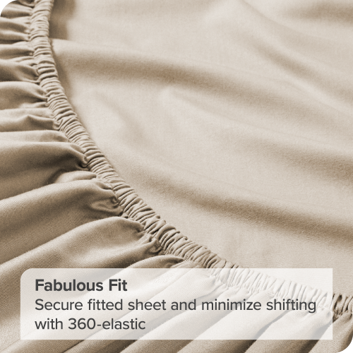 Bare Home 100% Organic Cotton Sheet Set – Silky Smooth Sateen Weave - Warm & Luxurious Sateen