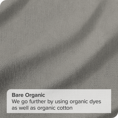 Bare Home 100% Organic Cotton Sheet Set – Silky Smooth Sateen Weave - Warm & Luxurious Sateen