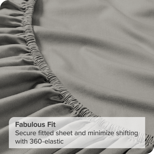 Bare Home 100% Organic Cotton Sheet Set – Silky Smooth Sateen Weave - Warm & Luxurious Sateen