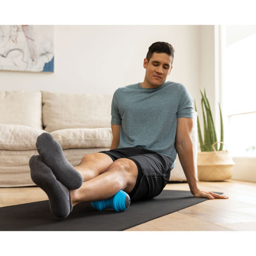 Rouleau de massage vibrant CHARGE VIBE de TriggerPoint - Bleu