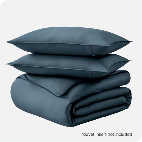 Bare Home 100% Organic Cotton Duvet Cover Set - Smooth Sateen Weave - Warm & Luxurious - Eco-friendly