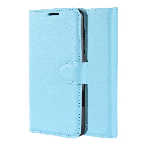 PANDACO Light Blue Leather Wallet Case for iPhone 13 Mini