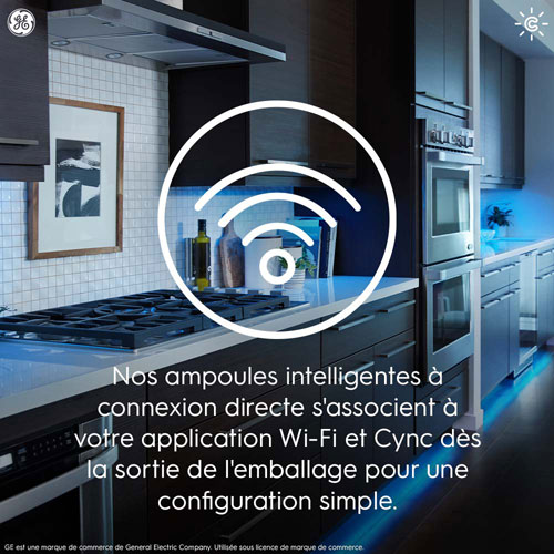 GE Cync Full Colour Vintage ST19 Smart LED Light Bulb